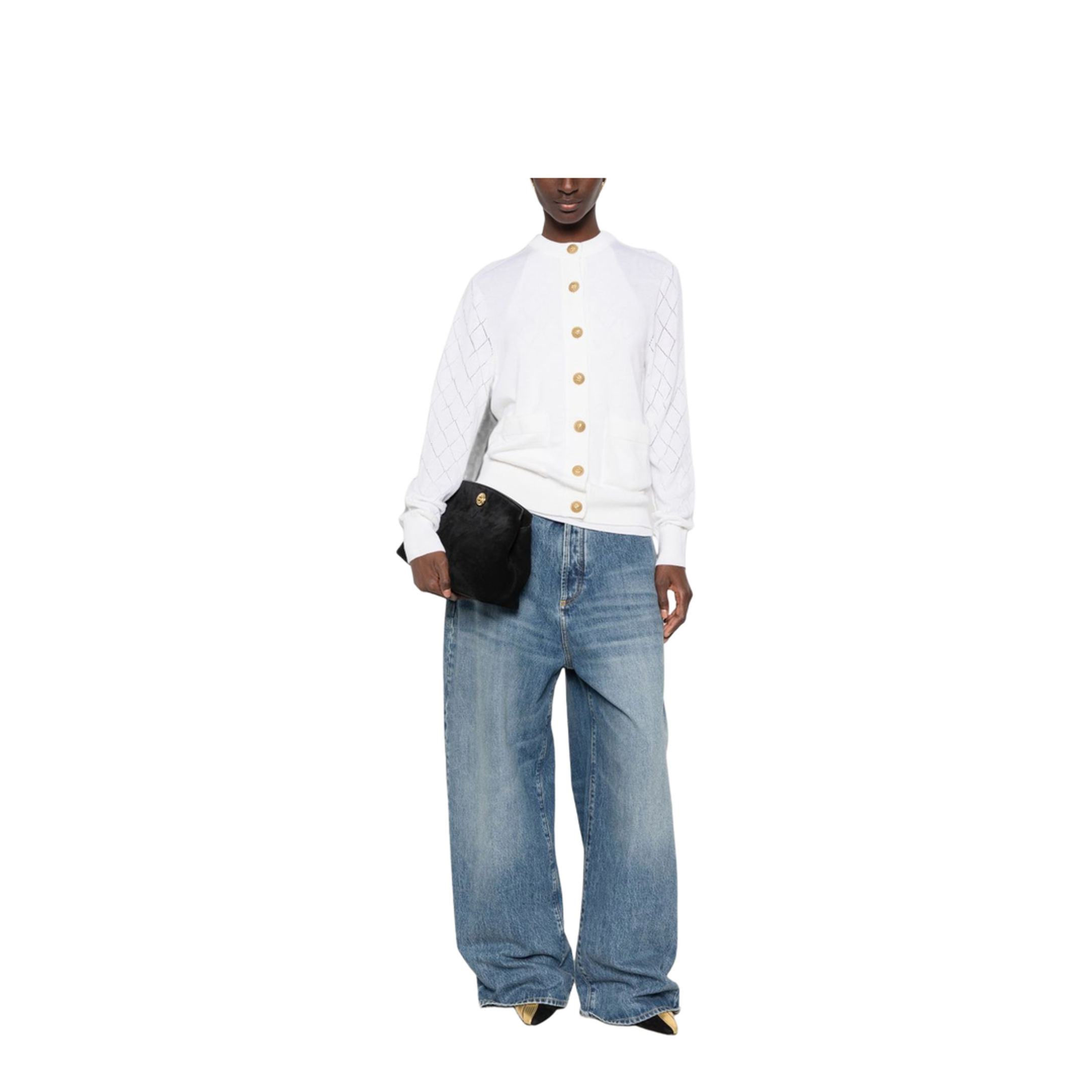 MAYFEYR - Balmain - Sweaters White - HF1KN085KJ990FA