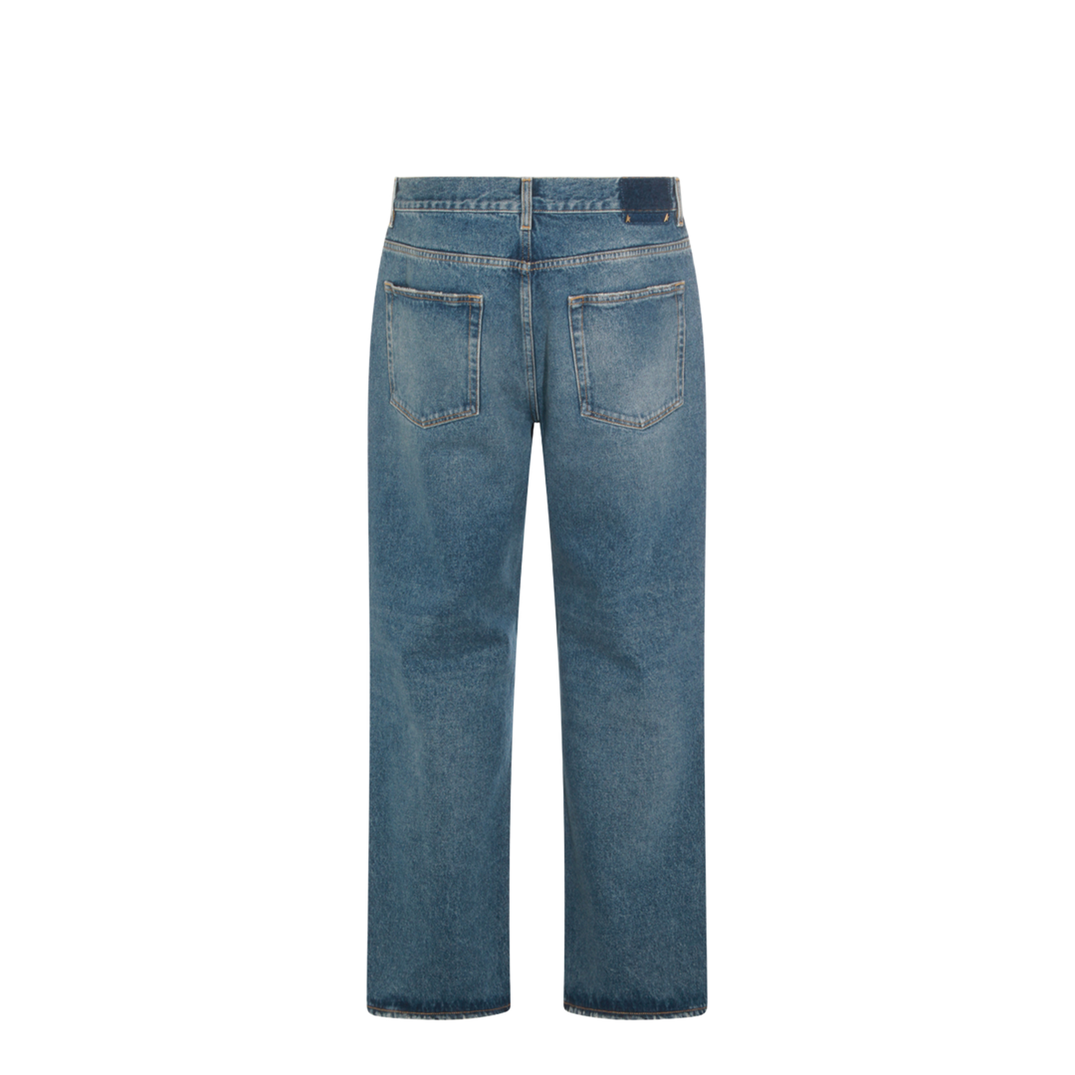 Blue Medium Wash Loose Jeans