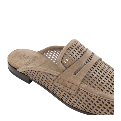 MAYFEYR - Brunello Cucinelli - Suede Leather Mules - MZDVC3211