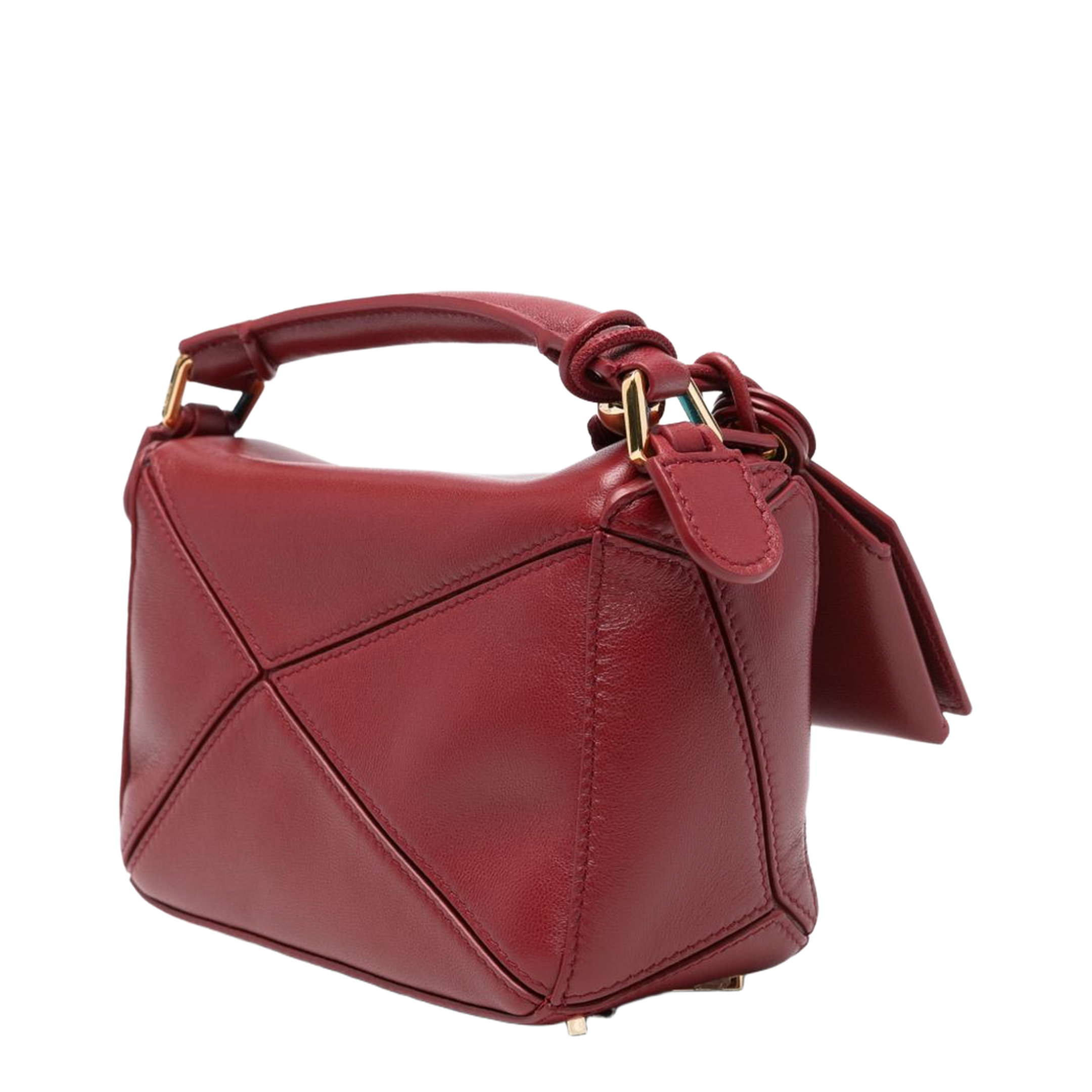 Puzzle Nappa Lambskin Bag - Burnt Red