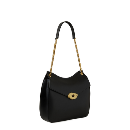 Lana Chain Shoulder High Gloss Leather
