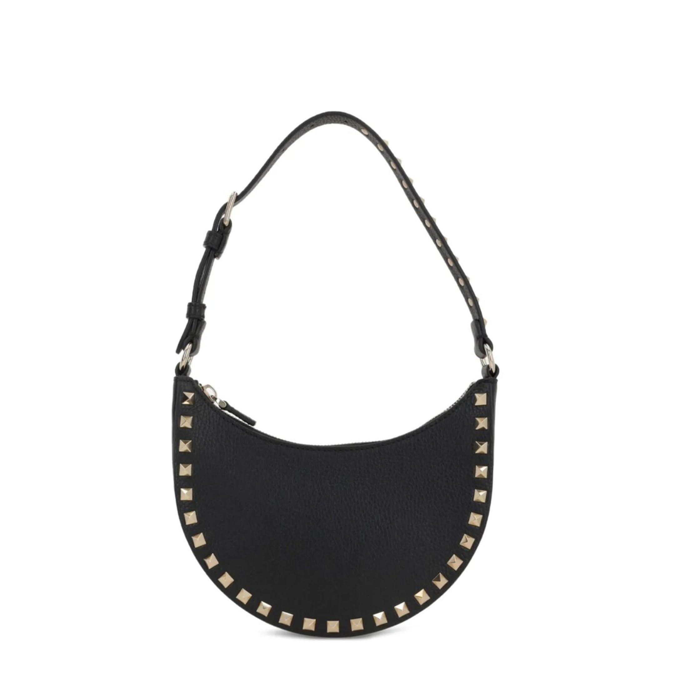 Rockstud Mini Leather Hobo Bag