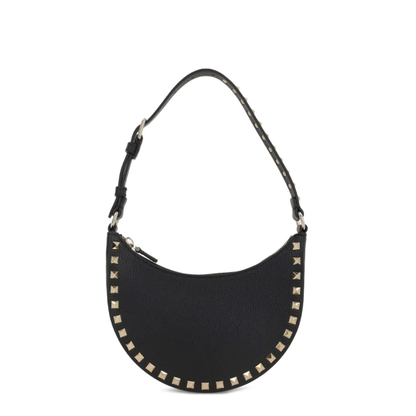 Rockstud Mini Leather Hobo Bag