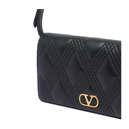 Black Mini Logo Shoulder Bag