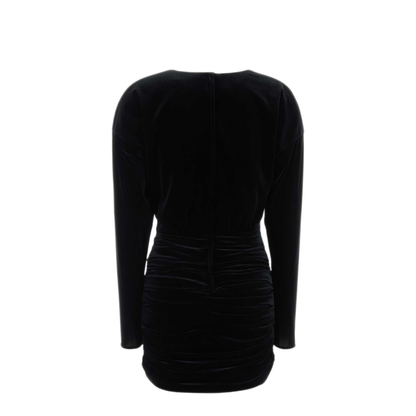 MAYFEYR - Dolce & Gabbana - Draped Black Velvet Mini Dress - F6Z9VTFUWEGN0000