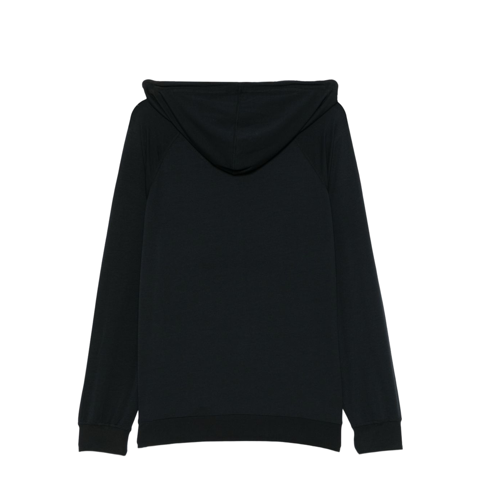 Black Drawstring Hooded Sweatshirt