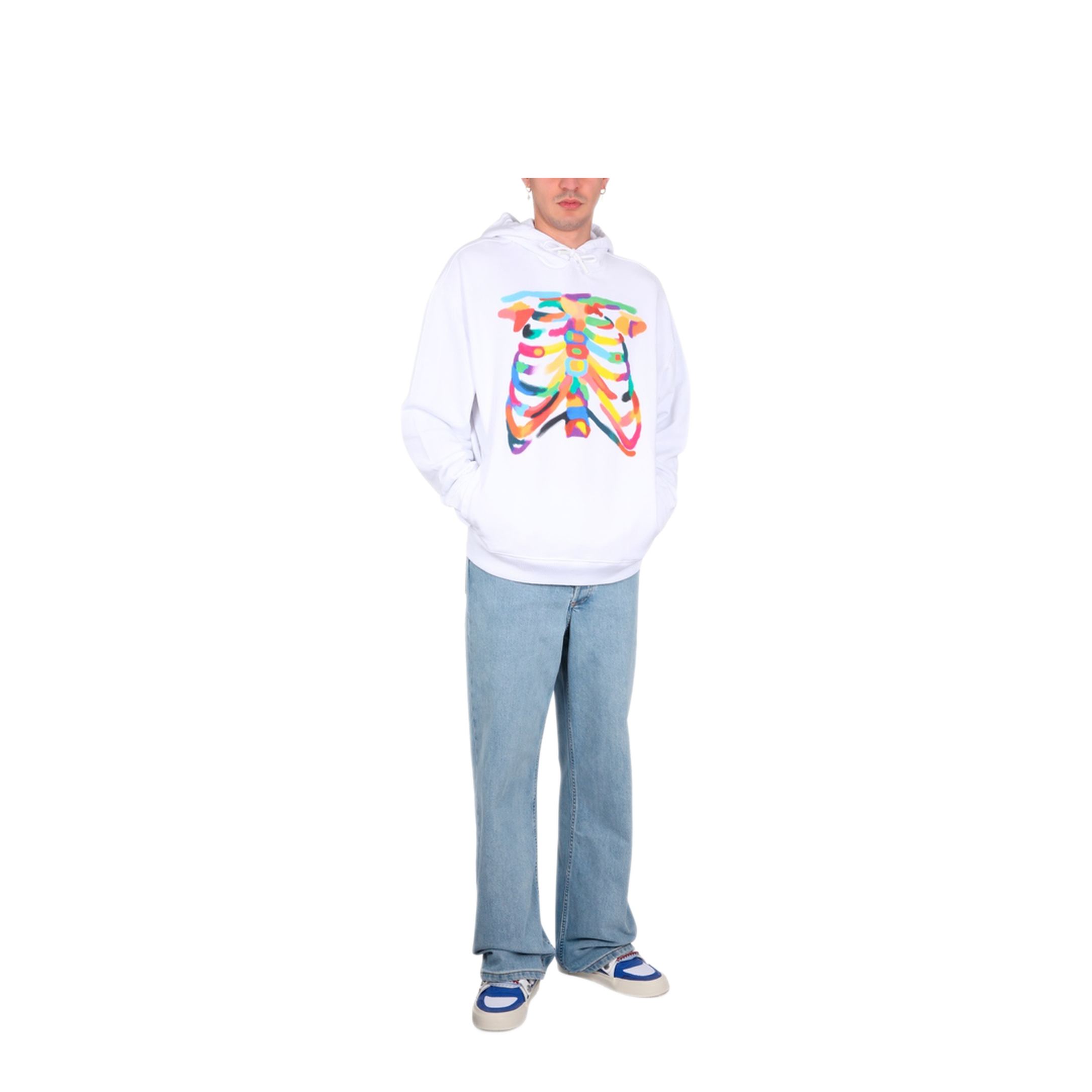 MAYFEYR - MARCELO BURLON COUNTY OF MILAN - Rib Cage Sweatshirt - CMBB106S23FLE0040184