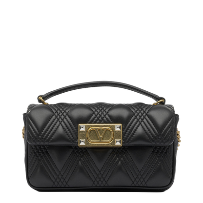 Garavani Small Shoulder Bag Quiltie 67 Black