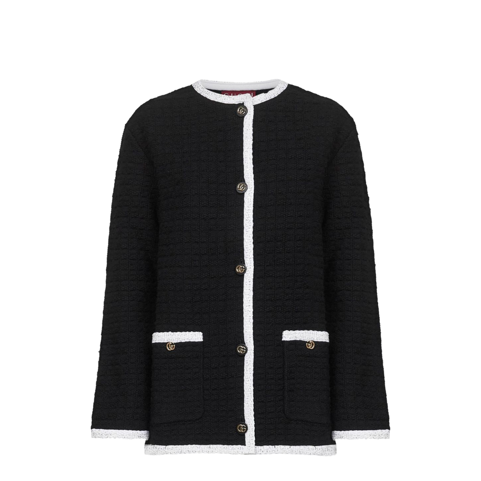 Wool Blend Cardigan in Black