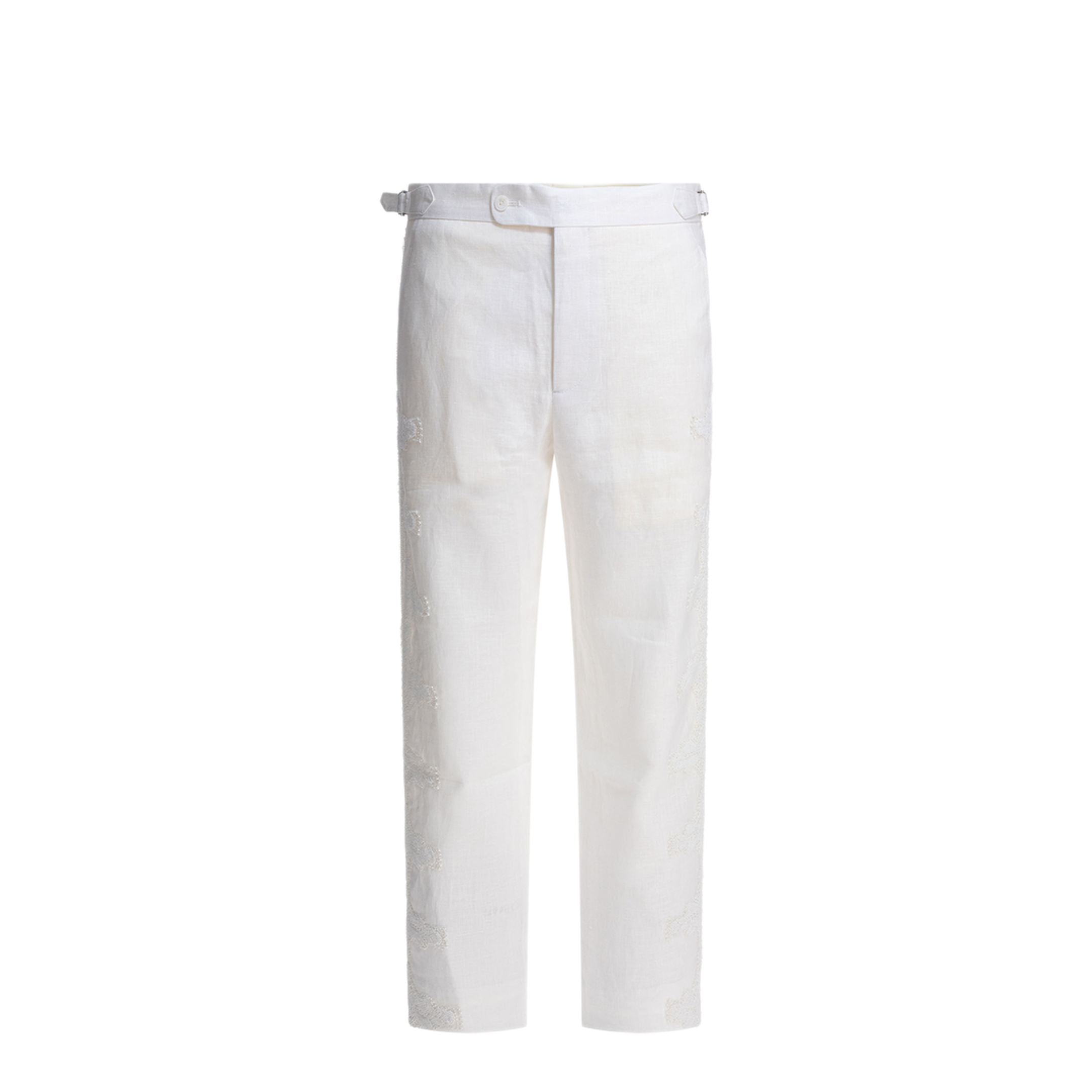 MAYFEYR - Bode - Linen Pants - MRS25BT008WHITE