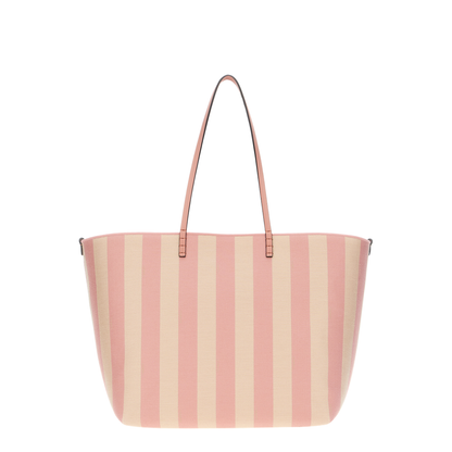 Roll Large Canvas Tote Bags - Pastel pink