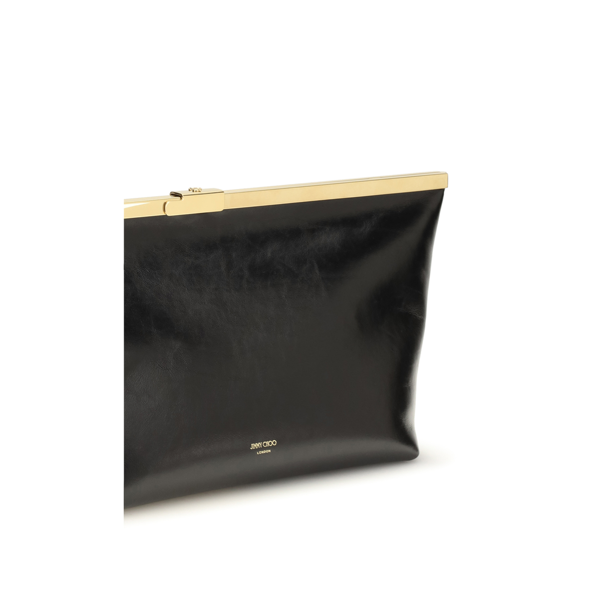 MAYFEYR - Jimmy Choo - Large Ganache Biker Leather Clutch - J000187619000034