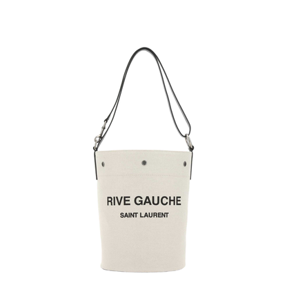 Men'S White Cotton Messenger Bag