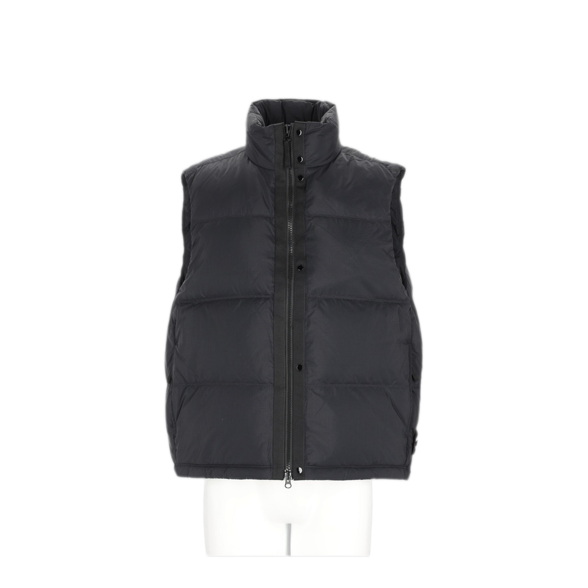 Black Quilted Nylon Vest