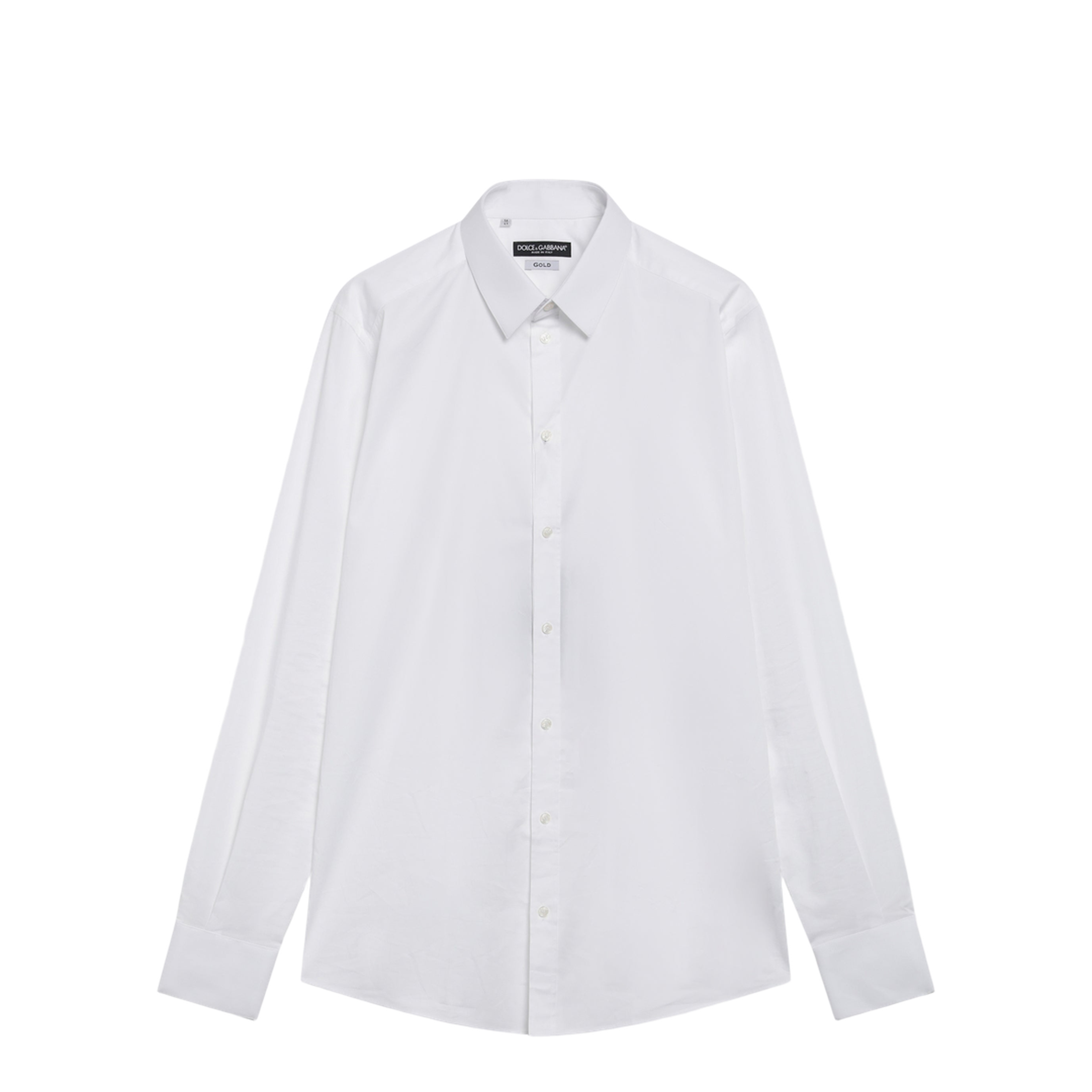 MAYFEYR - Dolce & Gabbana - Gold Fit Stretch Poplin Shirt In Optical White - G5EJ0TGK322W0800