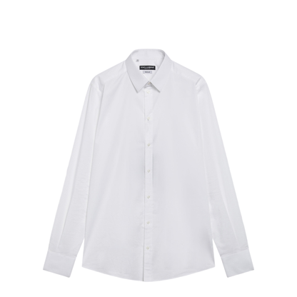 MAYFEYR - Dolce & Gabbana - Gold Fit Stretch Poplin Shirt In Optical White - G5EJ0TGK322W0800