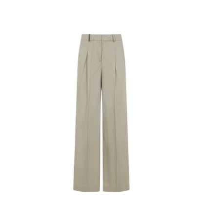 MAYFEYR - PESERICO - Green Cotton Pants - A0468301979136