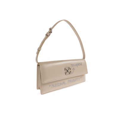 MAYFEYR - Off-White - Jitney 1.0 Leather Shoulder Bag - OWNN172S26LEA0016E6E
