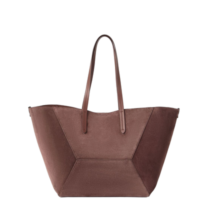 Suede Leather Shopping Bag