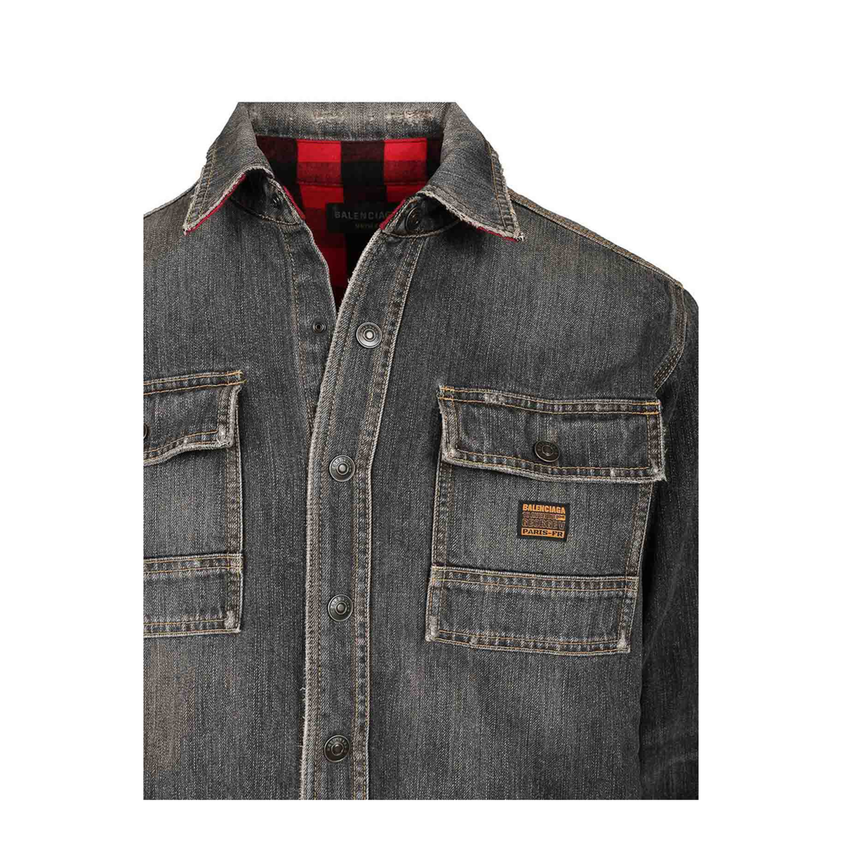 MAYFEYR - Balenciaga - Grey Cotton Denim Overshirt - 831645TSW671441