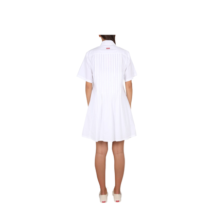 Pleated Chemise Dress