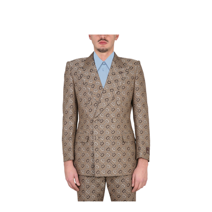 Maxi Clamp Pattern Cotton Jacket