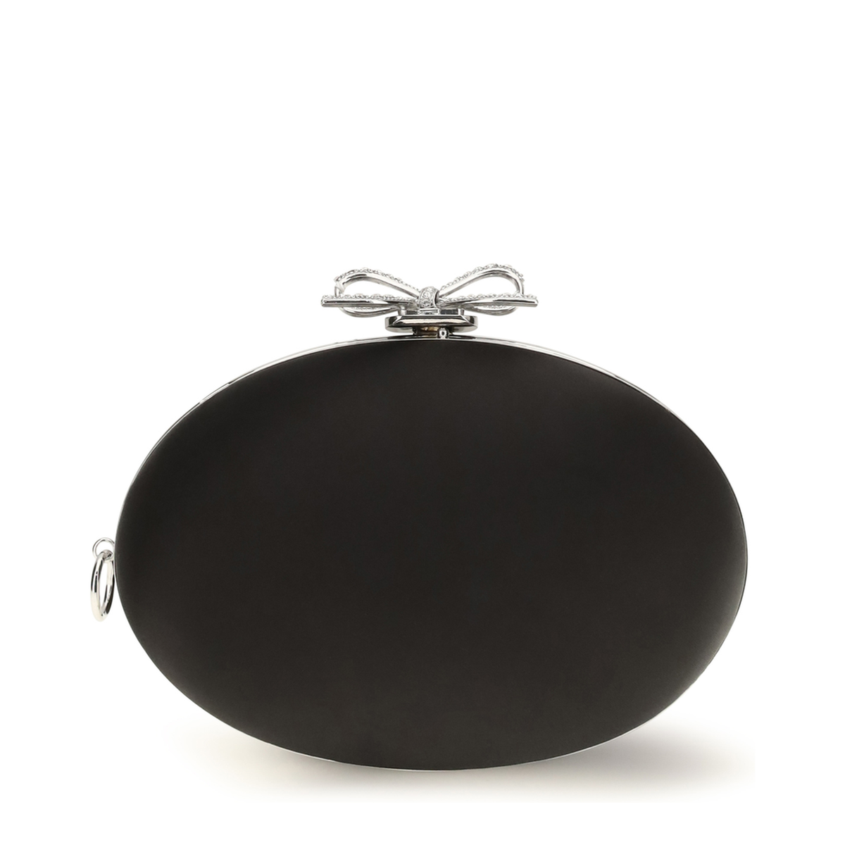 Oval Satin Clutch