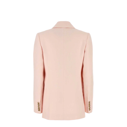 Pastel Pink Linen Crush Blazer
