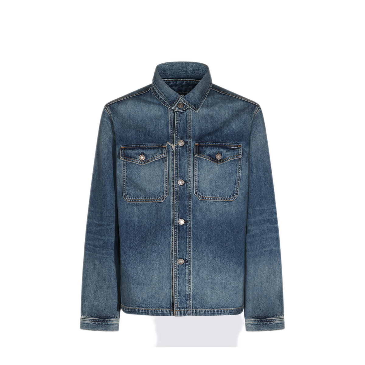 MAYFEYR - Tom Ford - Denim Jacket With Faded Effect - DJR002DMC117UBN