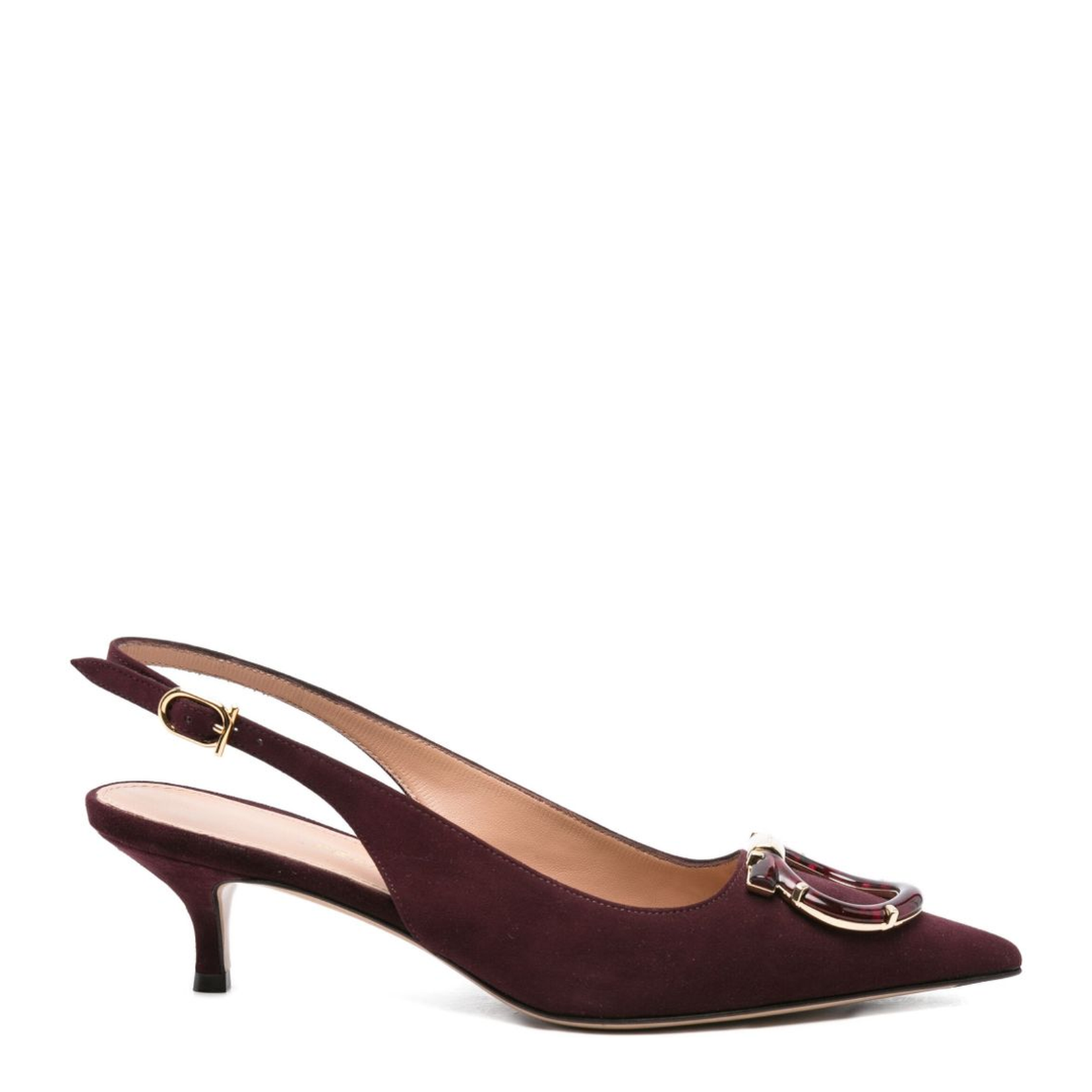 Leather Slingback Pumps