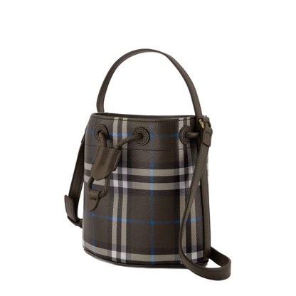 Checked Bucket Bag