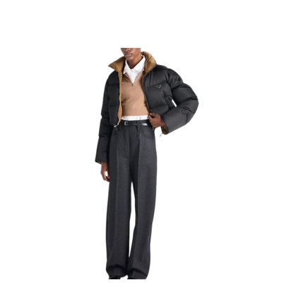 MAYFEYR - Prada - Cropped Fit Stand-Up Collar Down Jacket - 29D056SOOO1WQ8F0002