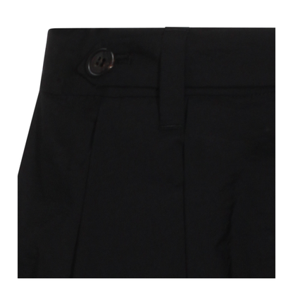 Women's Button Flared Skirt Black