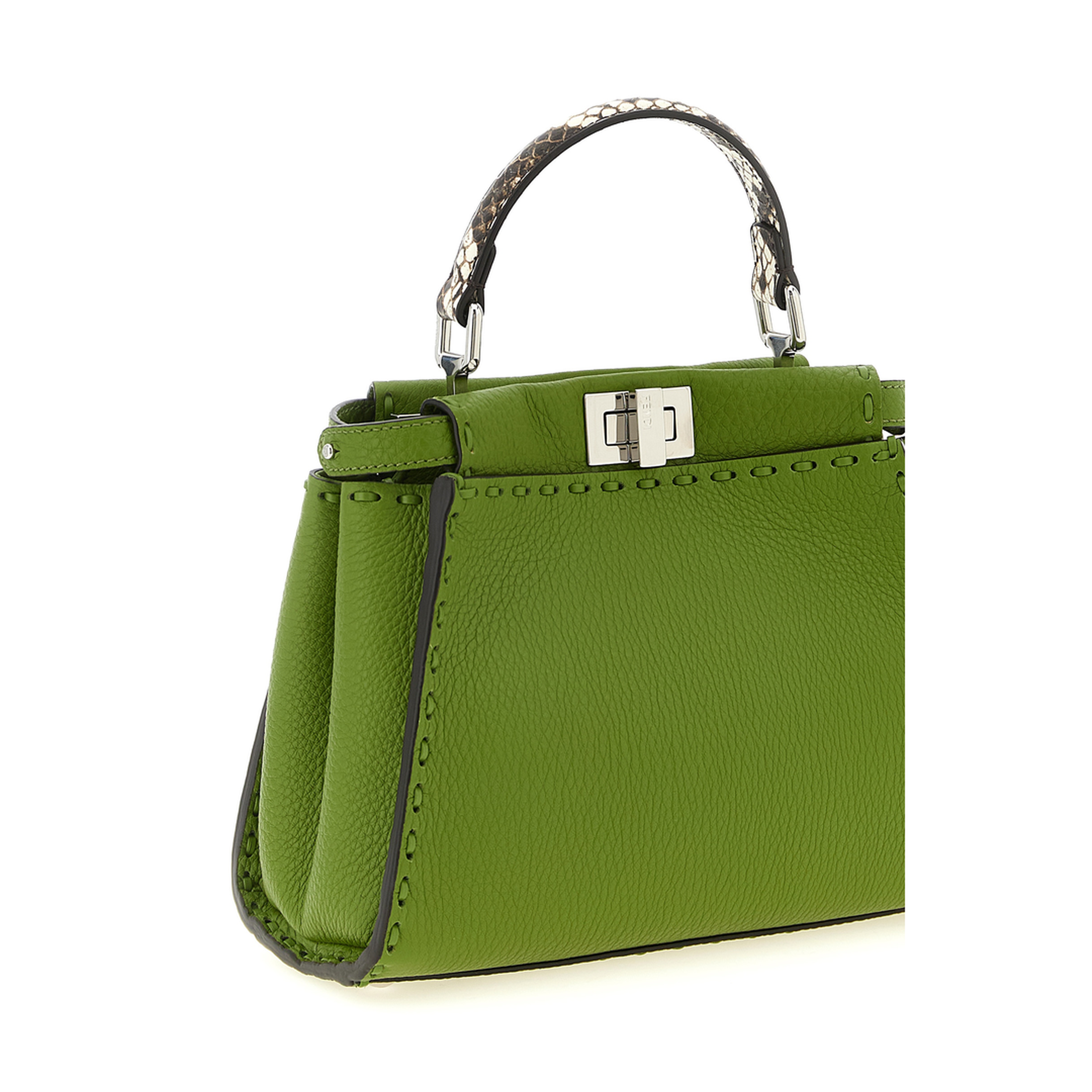 MAYFEYR - Fendi - Peekaboo Mini Cuoio Romano Leather Green - 8BN244AYB3F1WMT