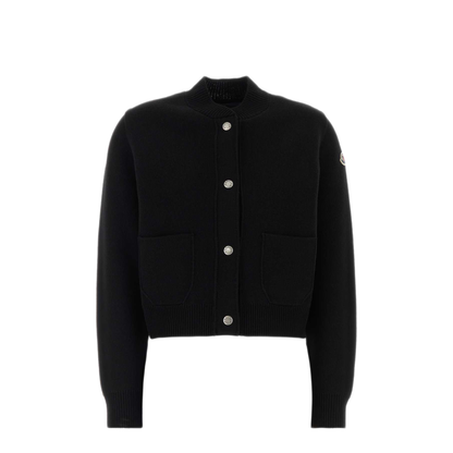 MAYFEYR - Moncler - Black Stretch Wool Blend Cardigan - L20939B00023M4281999
