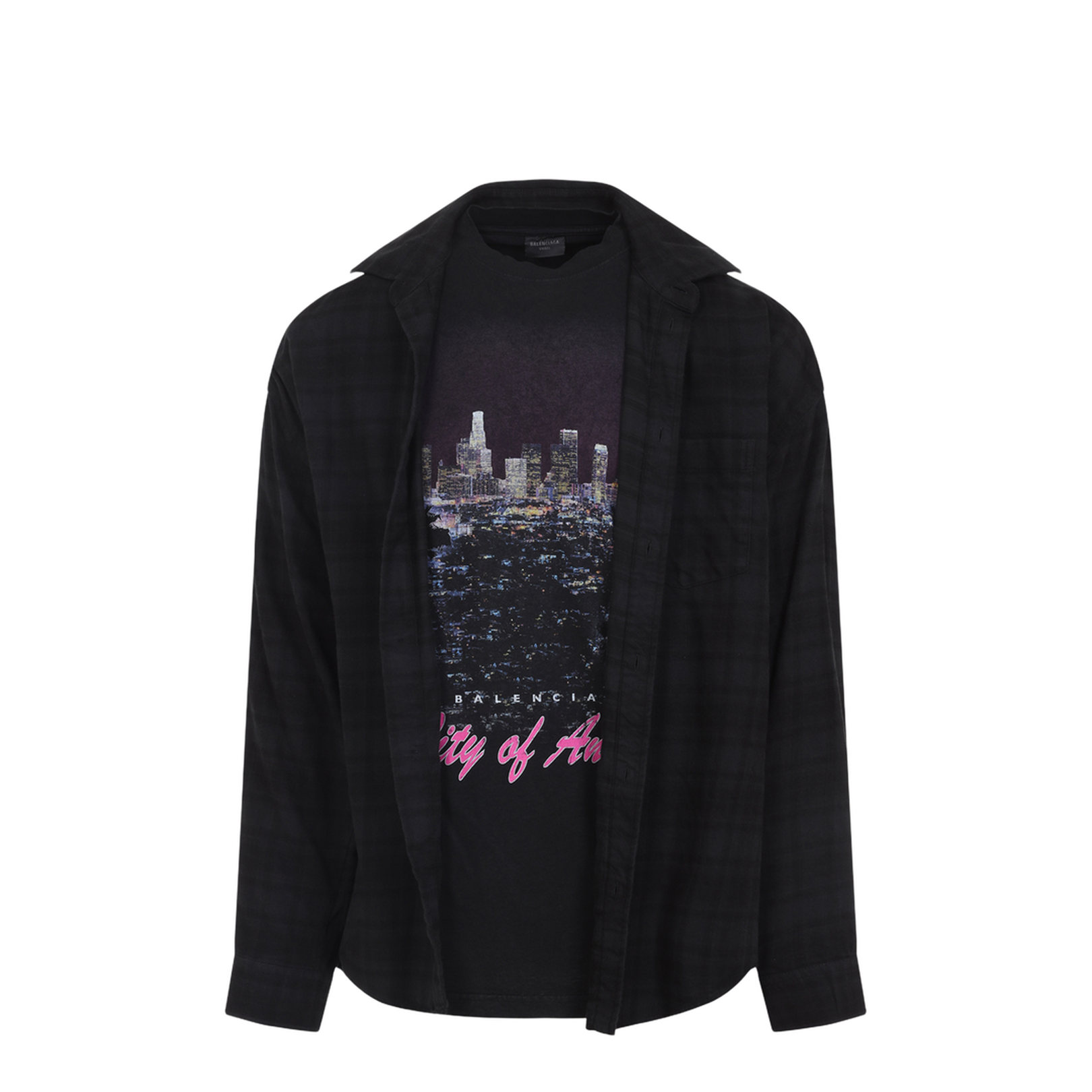 Layered Shirt in Black