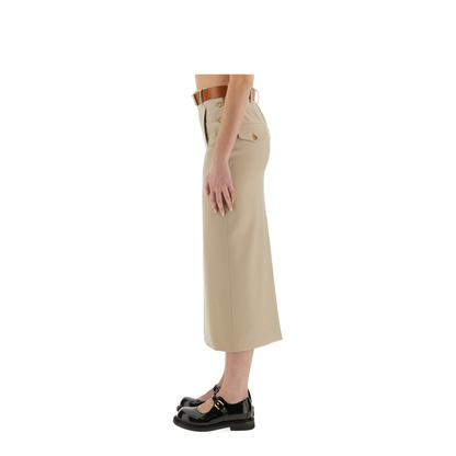 Tailored Twist Long Skirt