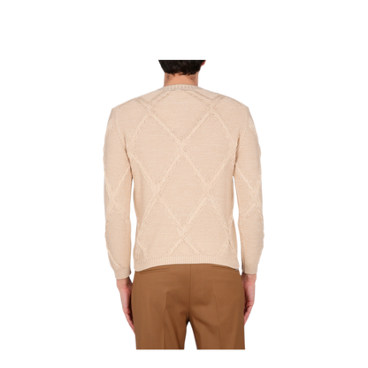 MAYFEYR - BALLANTYNE - Cotton Cable Stitch Crew Neck Sweater - B2P1605C02294013