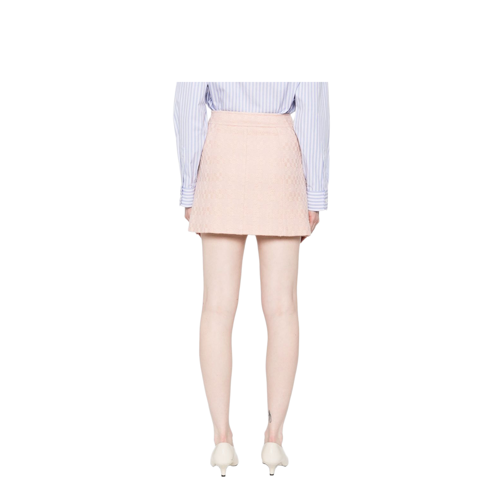 Mini Trapeze Skirt In Pink
