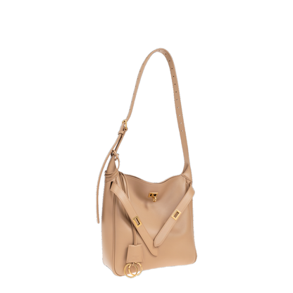 MAYFEYR - Balenciaga - Bel Air Small Hobo Bag In Latte - Reversible - 8110182ABAV2621