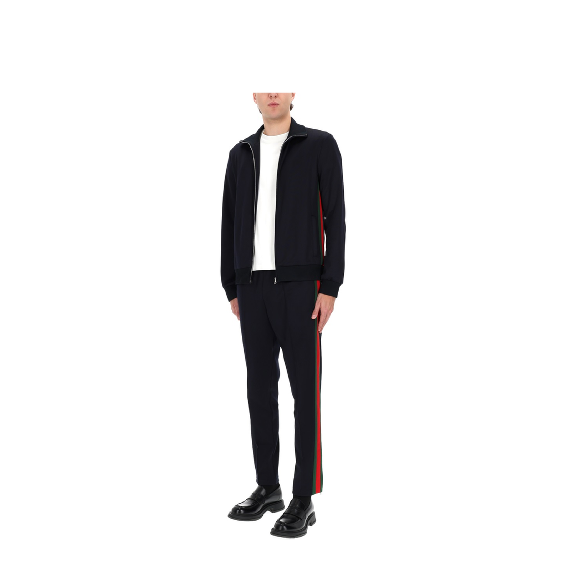 Technical Jersey Sportswear Trousers with Web