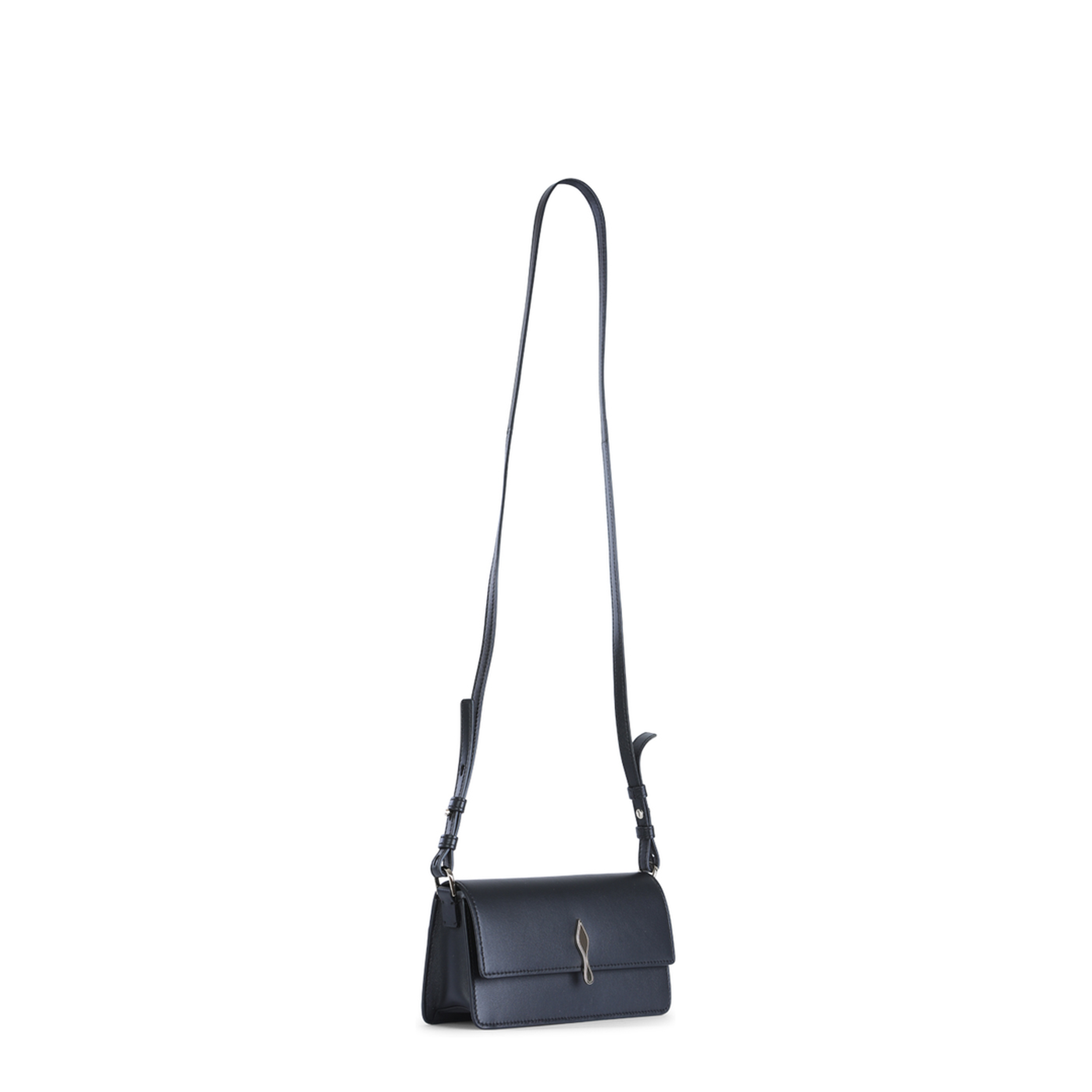 Bettina Mini Leather Crossbody Bag - Black