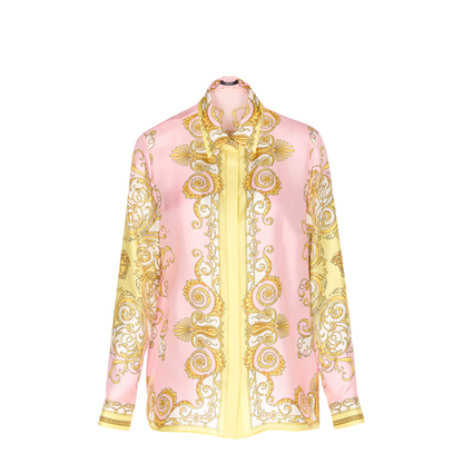 Shirt Silk Twill Print Spring Barocco Foulard
