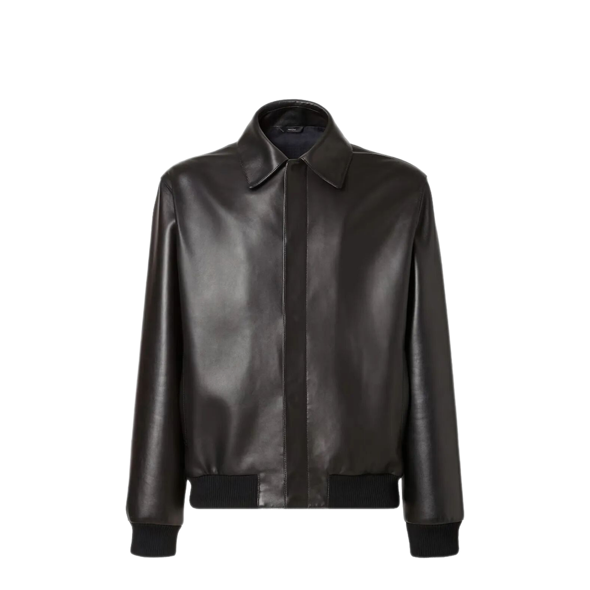 Black Leather Blouson