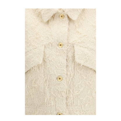 MAYFEYR - Brunello Cucinelli - Fuzzy Dyed Denim Outerwear Jacket With Monili - ML1217771