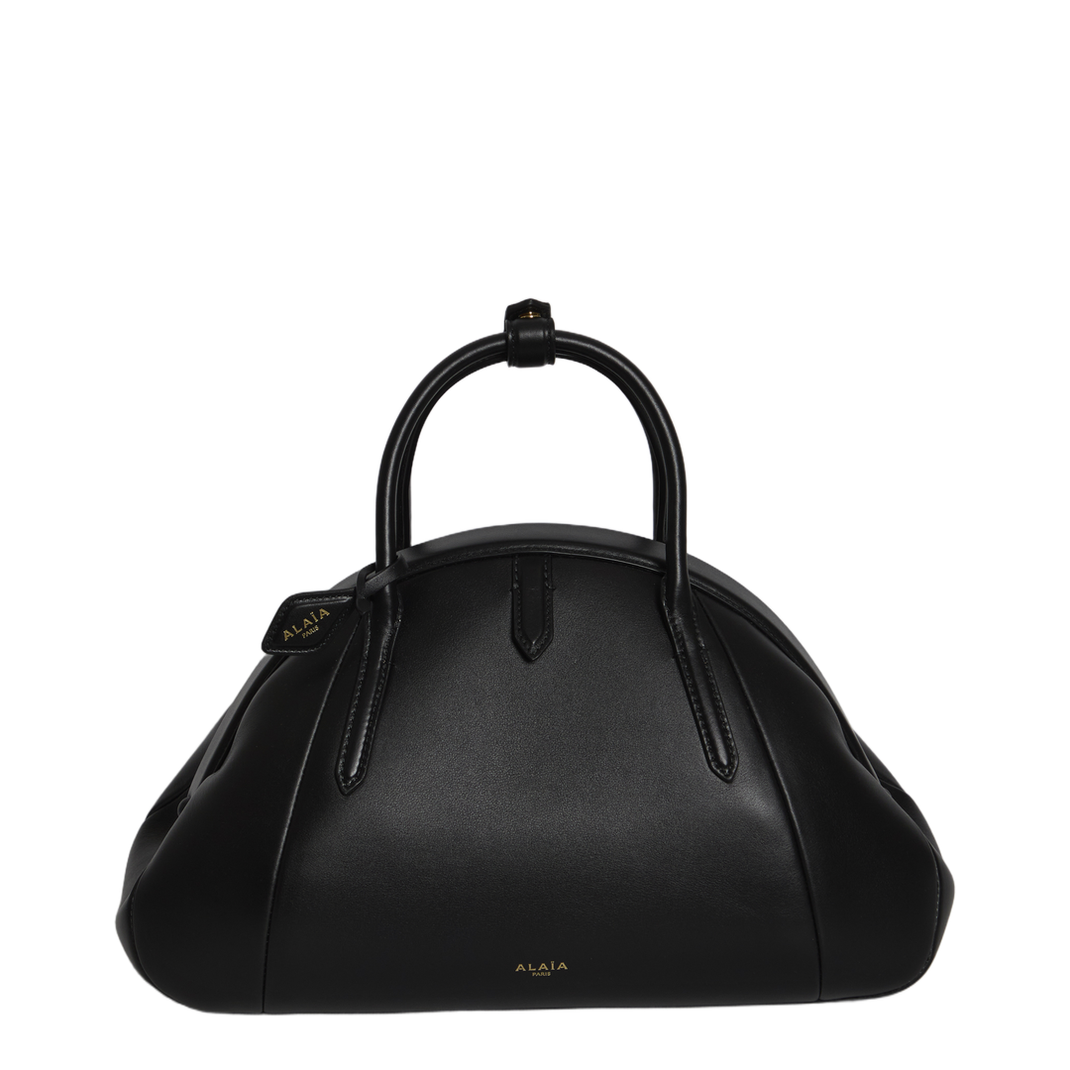 Purse Calfskin Top Handle Bag - Noir