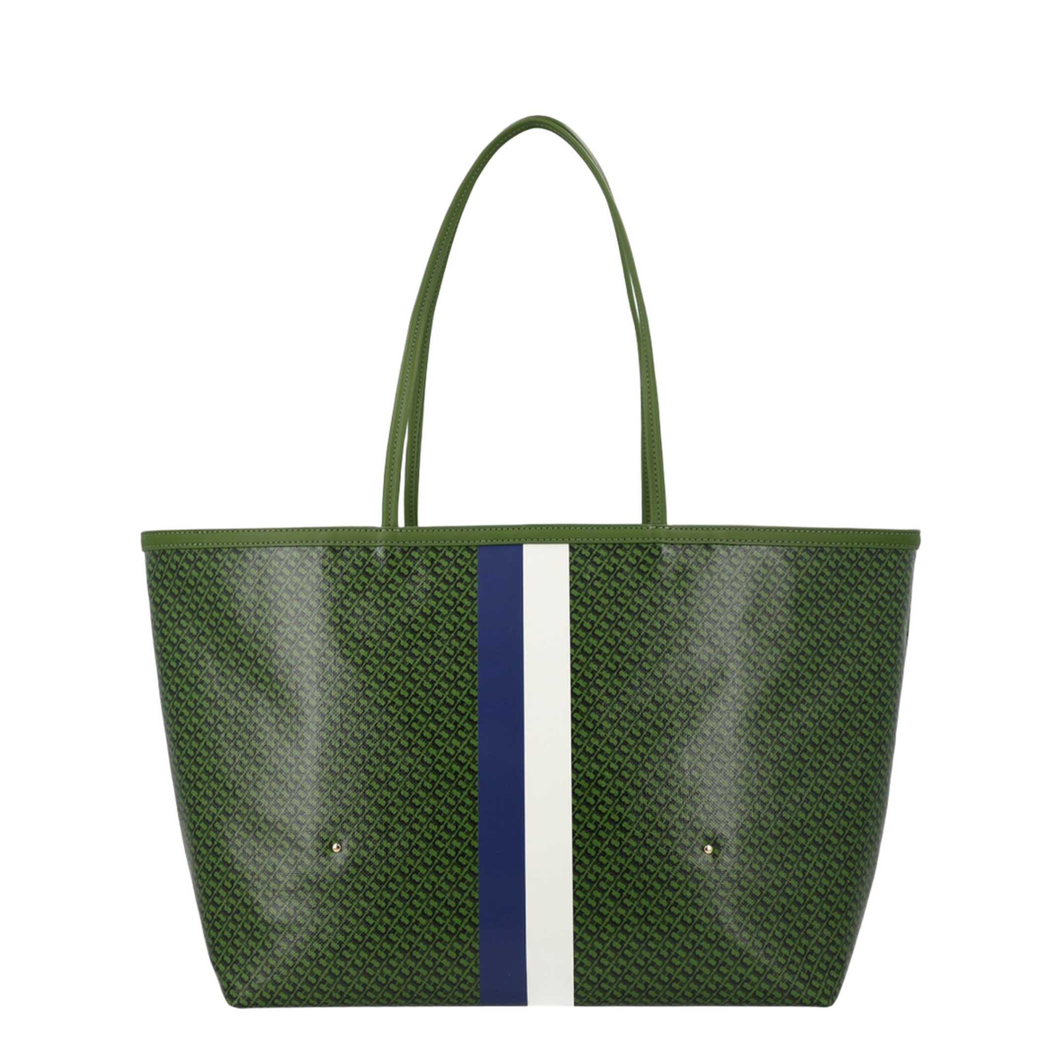 Racer Coated Canvas Tote - Green