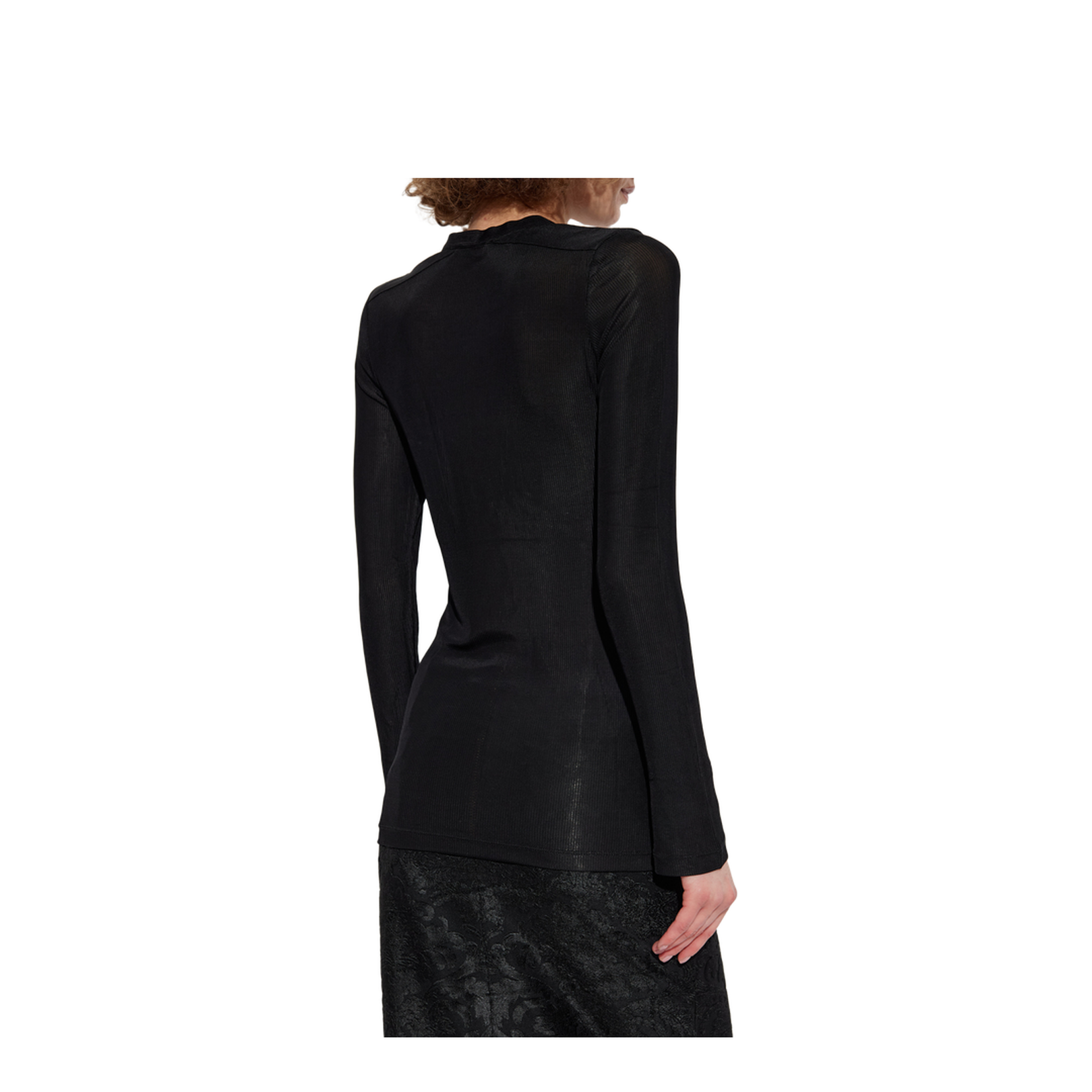 Tied Long Sleeve Short Top