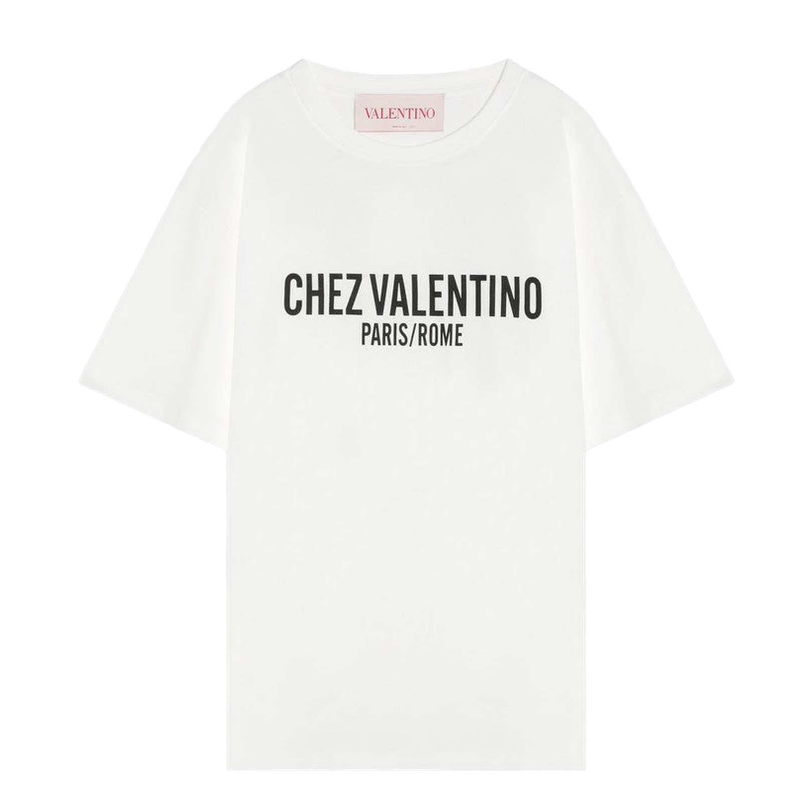Ivory T-Shirt with Chez  Print