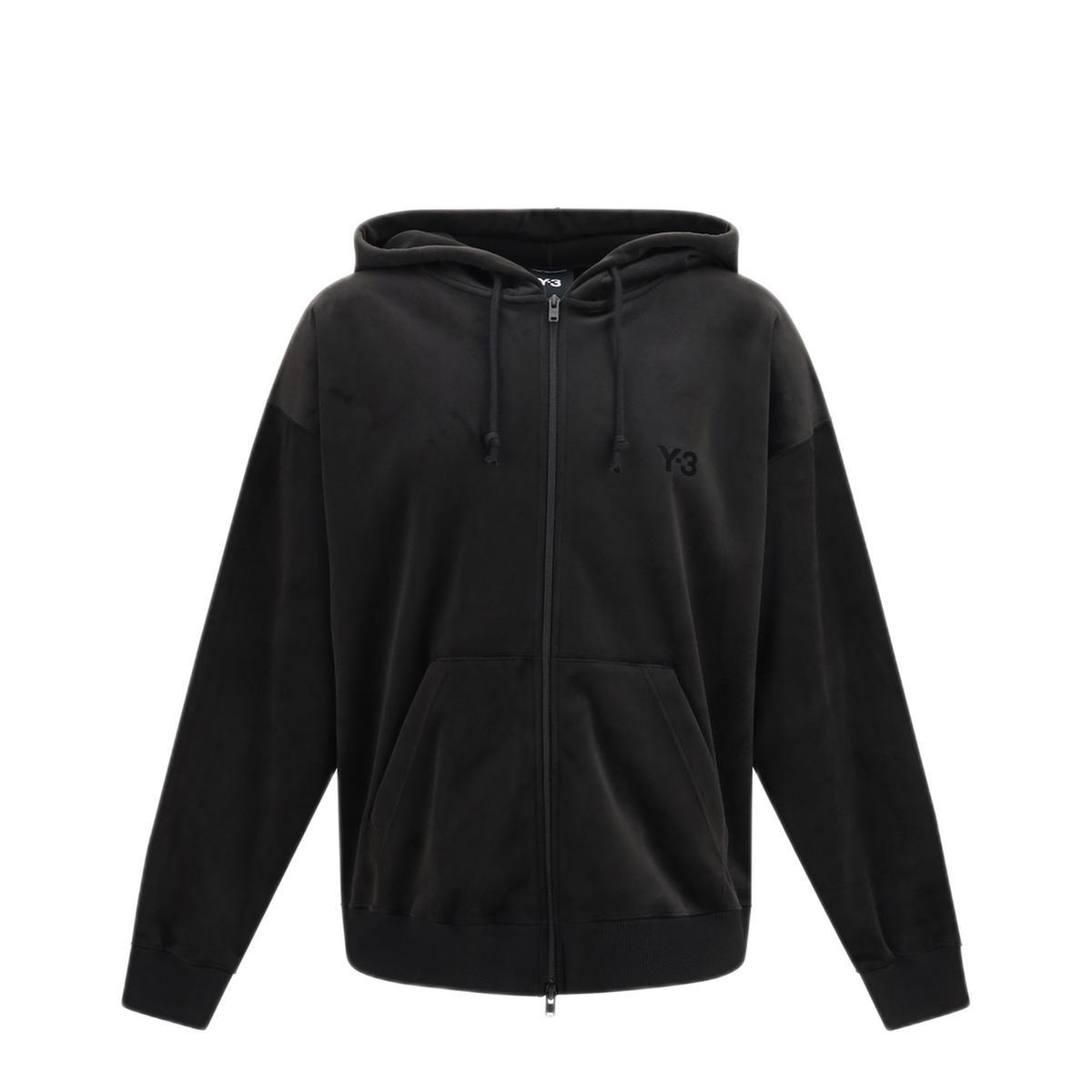 MAYFEYR - Y-3 - Corduroy Zip Up Hoodie - IA4371BLACK